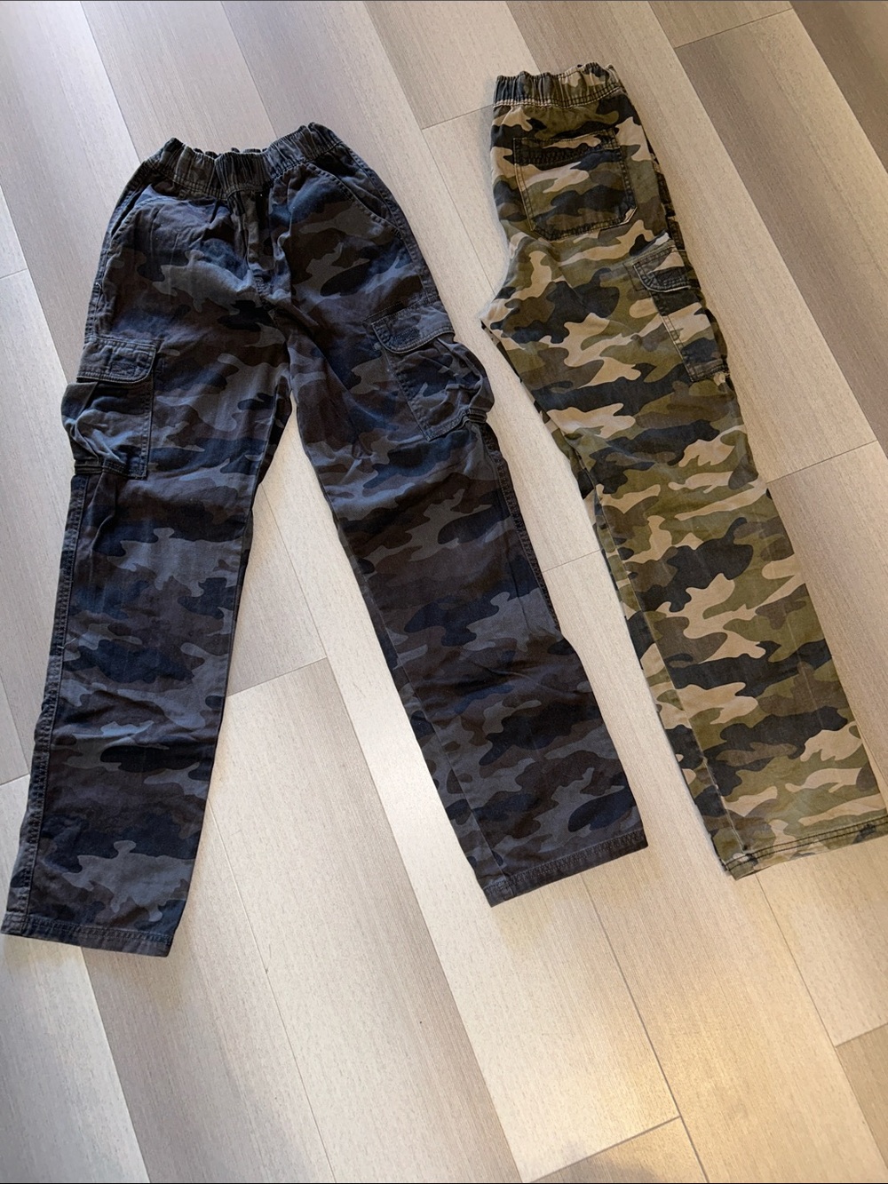 The Children's Place Boys' Camouflage Cargo Pants - Olive & Black Camo